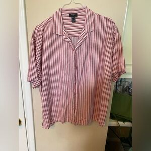 Forever 21 Mens Collard Shirt Size XL